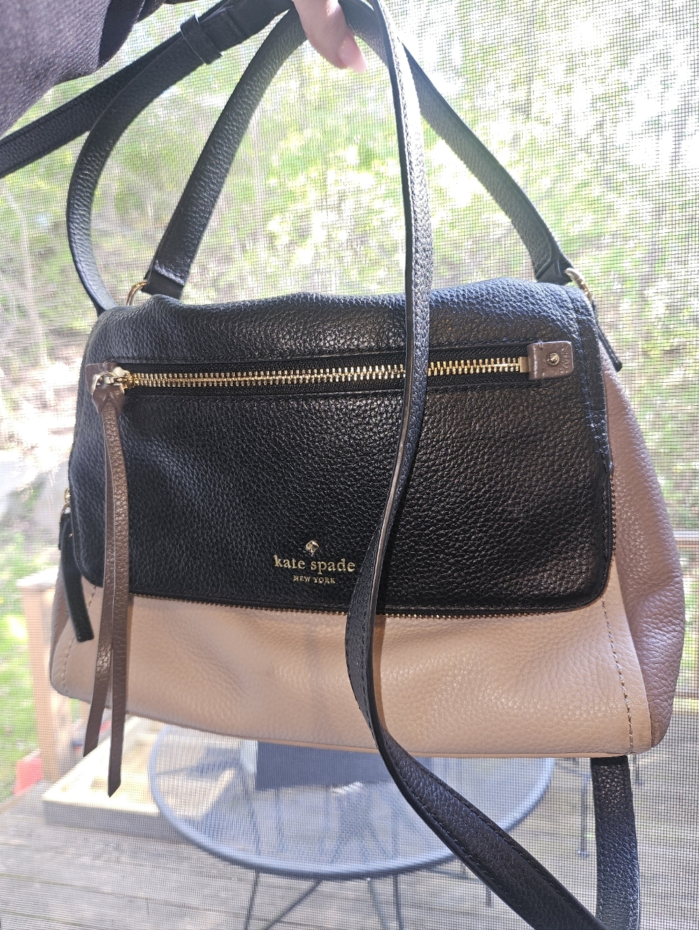 kate spade Black and Light Pink Crossbody Bag - Picture 5 of 9